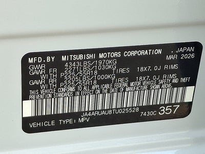 2026 Mitsubishi Outlander Sport Base