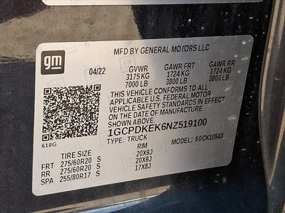 2022 Chevrolet Silverado LT