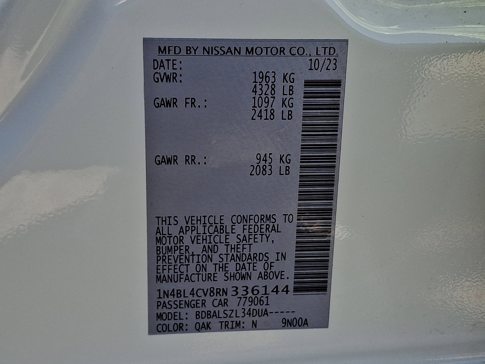 2024 Nissan Altima 2.5 SR