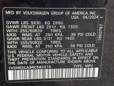 2024 Volkswagen Atlas 2.0T SE w/Technology