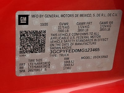 2021 Chevrolet Silverado 1500 LT Trail Boss