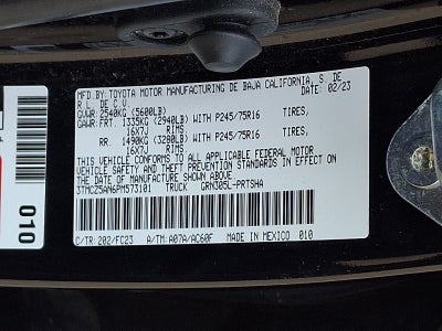 2023 Toyota Tacoma 4WD SR5