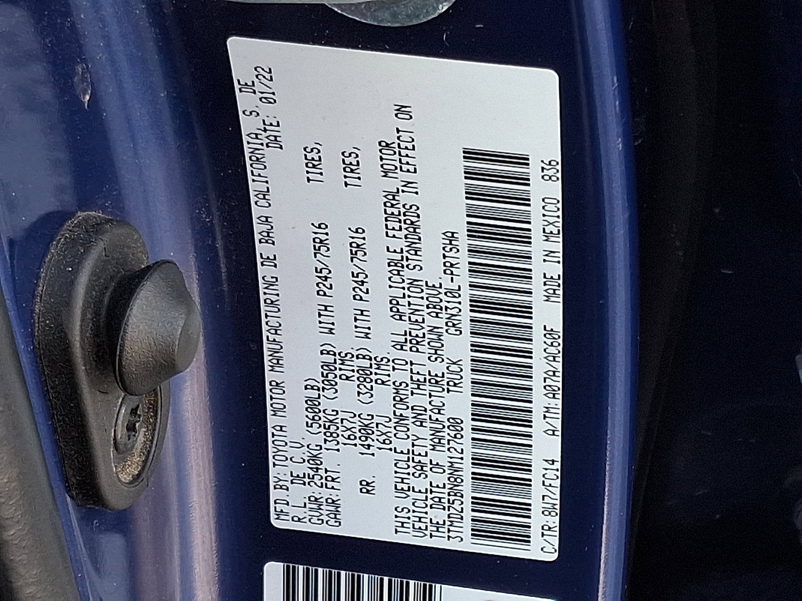 2022 Toyota Tacoma 4WD SR5