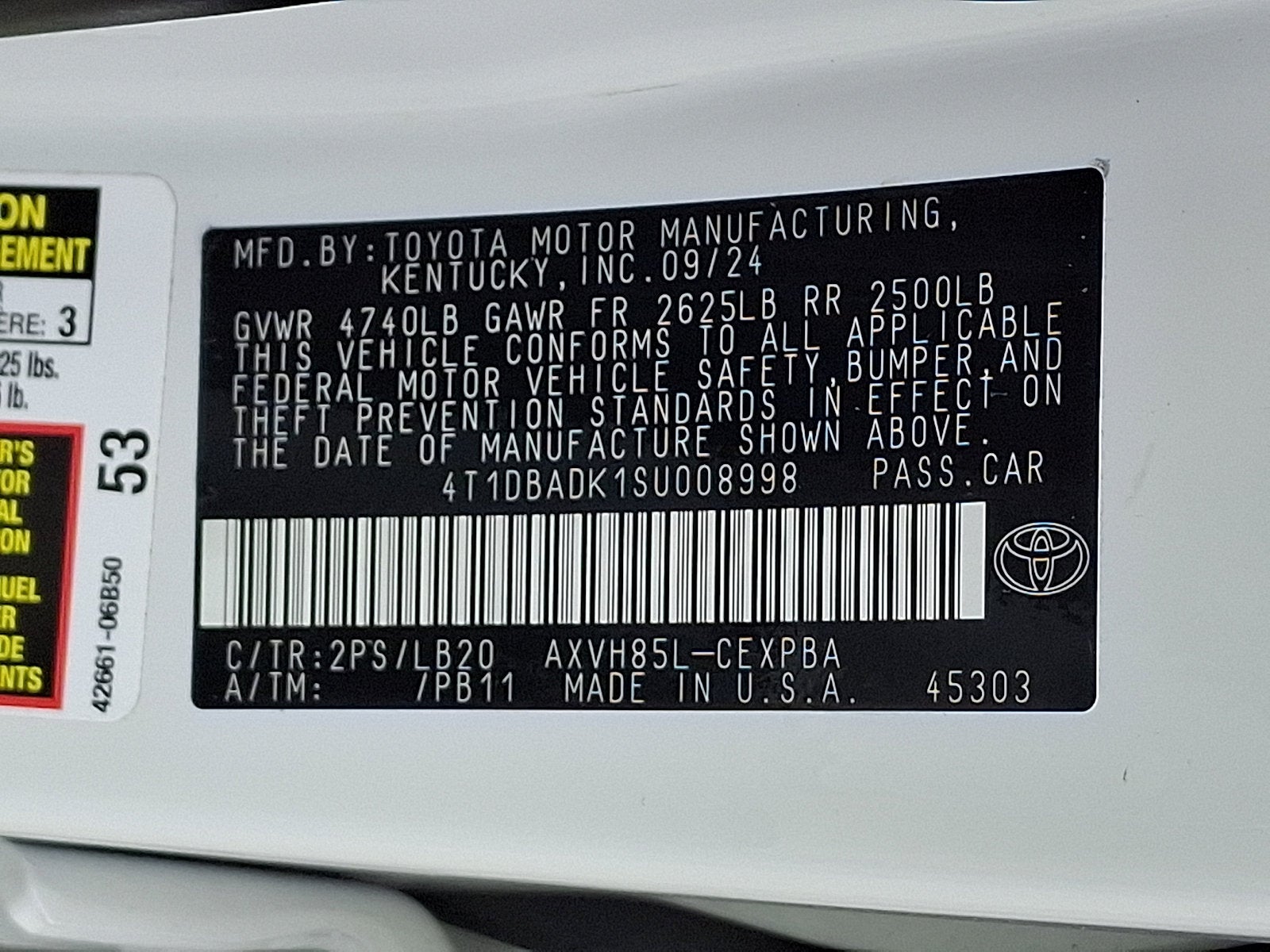2025 Toyota Camry Base