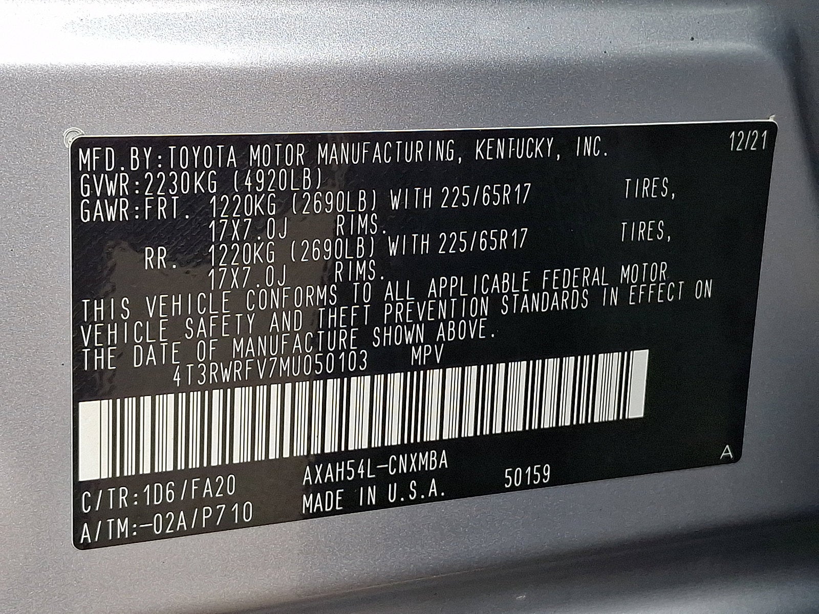 2021 Toyota RAV4 Hybrid XLE