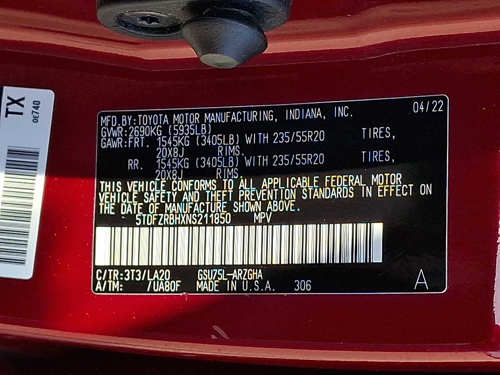 2022 Toyota Highlander Platinum