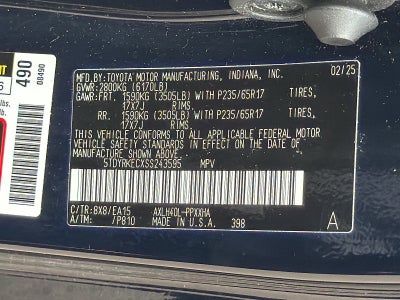 2025 Toyota Sienna Base