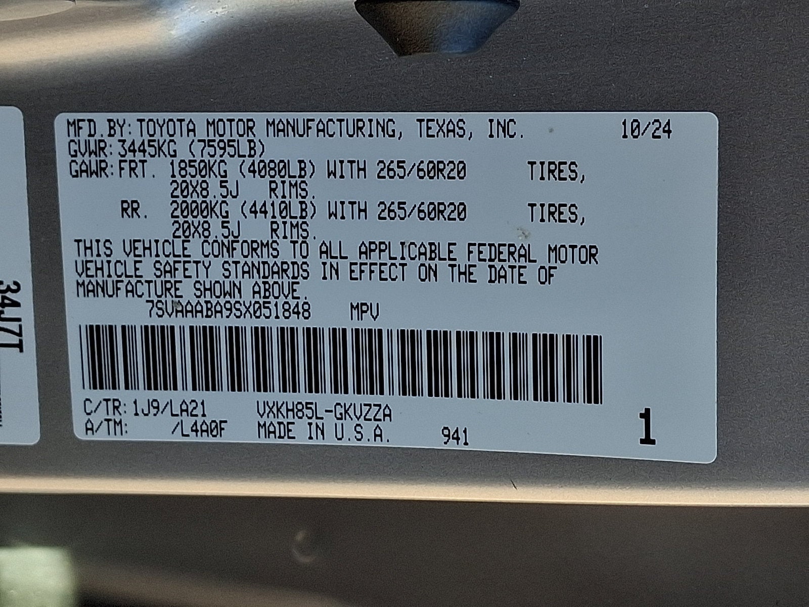 2025 Toyota Sequoia Base