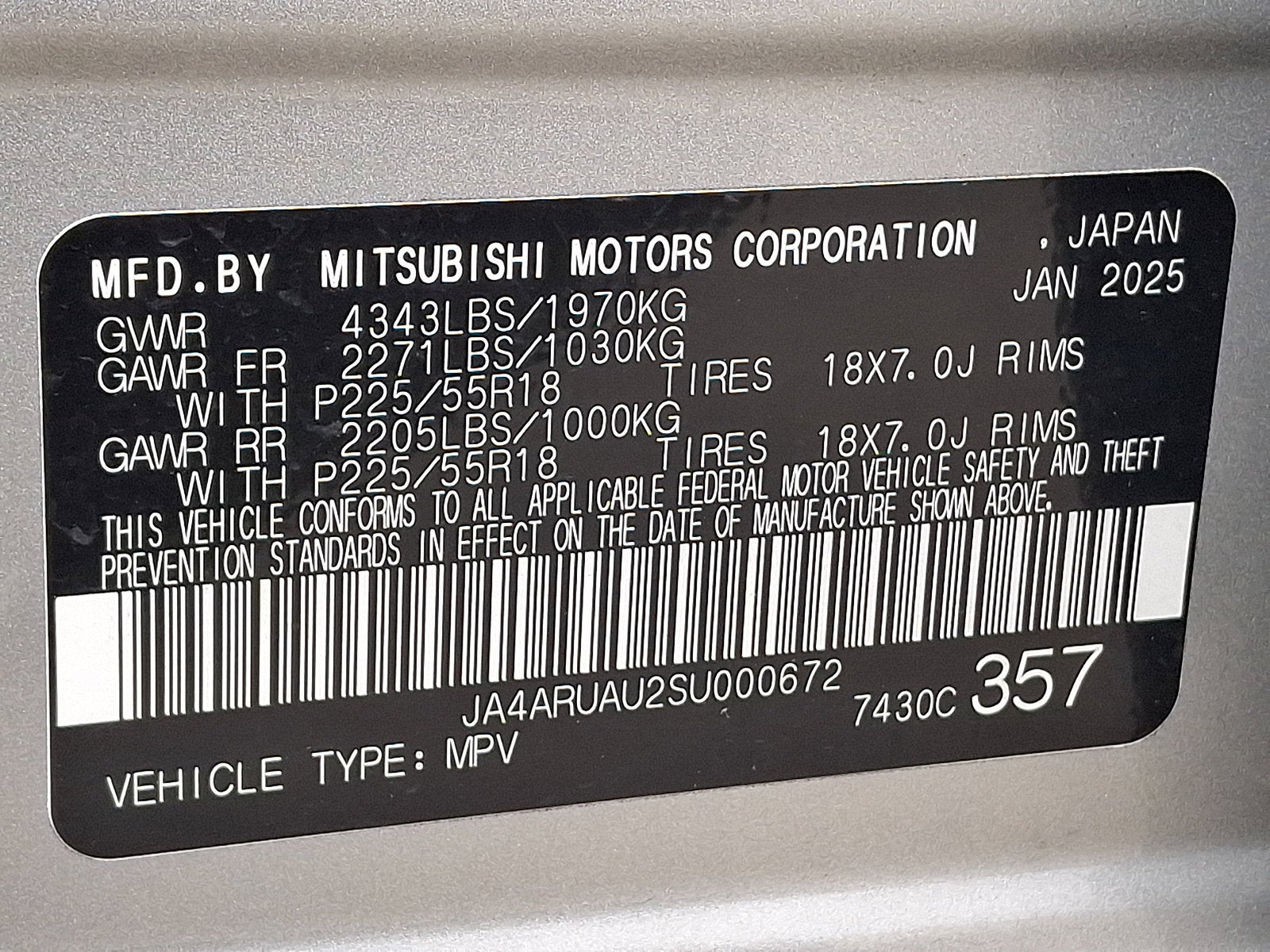 2025 Mitsubishi Outlander Sport Base