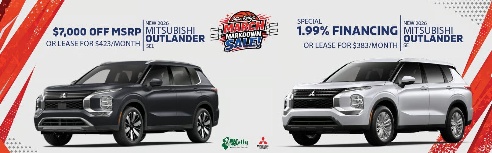 2026 Mitsubishi Outlander Lease and Finance offers